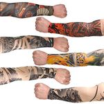 Aadikart Assorted Arm Warmers Tattoo Sleeves Multicolour Pack of 3 for -Men and Women