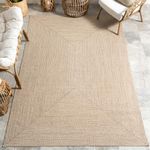 nuLOOM Wynn Braided Indoor/Outdoor Area Rug, 4' Round, Tan