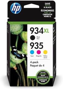 HP 934XL/935 High Yield Black and Standard C/M/Y Color Ink Cartridges Combo Pack