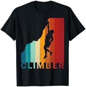Escalador vintage Escalada en roca Escaladores de montaña Boulder Camiseta