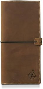 Tall Leather Passport Holder and Travel Wallet - Large Genuine Leather Travel Organizer with RFID Blocking for Men and Women, Large Travel Passport Wallet, 4.25 x 9