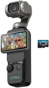 Xtra Muse with 128GB microSD, Vlogging Camera with 1'' CMOS & 4K/120fps Videos, Pocket Camera with 3-Axis Gimbal Stabilizer, Fast Focusing, Digital Video Camera for Photography, Digital Camera
