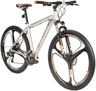 EUROBIKE Mens Mountain Bike, YH-X9 Mountain Bike 29 inch, Aluminum Bikes for Men 29er(3-Spoke Silvery)