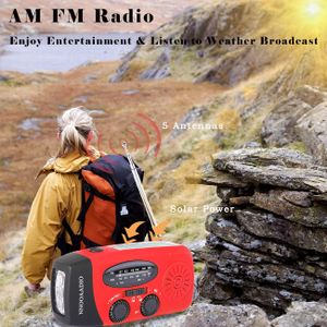 Wind Up Emergency Radio – 2000mAh Rechargeable Hand Crank