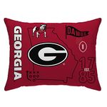 Proformance Home Officially Licensed NCAA 20" x 26" State Icon Bed Pillow, Georgia Bulldogs