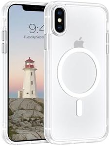 Telaso for iPhone X Case, iPhone Xs Phone Case Compatible with Magsafe Wireless Charging Translucent Matte Back Slim Shockproof Anti-Scratch Anti-Yellow Protective Magnetic iPhone X/XS Case, White