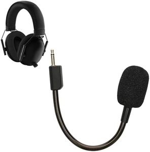 kwmobile Micrófono para auriculares para juegos - Compatible con Razer Blackshark v2 / Pro / SE - 10 cm - En negro