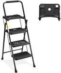 HBTower 3 Step Ladder with Tool Tra