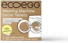 Ecoegg Washing Machine & Dishwasher Cleaner | Detox Tablets - 6 Month Supply | Deep Clean, Odour Removal | Fits All Machines | Cost-Effective | De-Scales