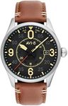 AVI-8 Spitfire Smith Automatic AV-4090-01 Japanese Automatic Watch | Stainless Steel/Brown/Black, Silver, Automatic Watch