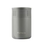 Murmioo food Flasks for Hot or Cold Food,Stainless Steel Vacuum Insulated Soup Container, Leak Proof Lunch Box With handle,Food Jar with Spoon for Picnic Travel (12OZ/350ML) Black