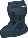 Playshoes Unisex Baby Waterproof Rain Footies with Fleece Lining, Navy-Blue, Small