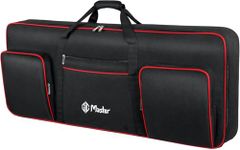 GIG Master Heavy Padded Keyboard Bag/Cover/Case for Roland E-X10, 61 Keys Arranger Keyboard with Dust Cover & Double Pocket (Black & Red)