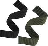 Olytop Hook & Loop Quick Dry Watch Bands for Garmin Instinct/Instinct 2, 22mm Nylon Ultralight Sport Wristband Strap for Garmin Instinct Tactical/Esports/Solar/Tide/2 Surf Smartwatch, Black+Green