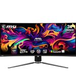 MSI MAG341CQP QD-OLED, 34 Curved OLED Gaming Monitor, 3440 x 1440 (UWQHD), OLED 0.03ms Response time, 175Hz, True Black HDR 400, HDMI, DP Port, USB Type C, Tilt, Height