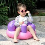 Swimbobo Baby Inflatable Seat - Safe and Comfortable Support for Your Little One(Purple+Pink)