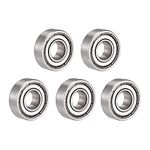 uxcell S698ZZ Stainless Steel Ball Bearing 8x19x6mm Double Shielded Bearings 5pcs