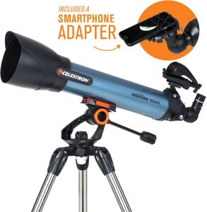 Celestron Inspire 100AZ Refractor Telescope – Portable Astronomy Scope