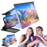 Enfogoใ๐ฉ๐ผ๐ 1 ๐ฎ๐ฌ๐ป 1ใ -12-Inch 3D Portable Phone Screen Magnifier | Adjustable Holder, HD Fresnel Lens, Foldable Stand for Viewing - ๐๐ข๐ฆ๐ข๐ญ๐๐ ๐๐-๐๐๐๐ซ ๐๐๐ซ๐ซ๐๐ง๐ญ๐ฒ ๐๐๐๐ฅ