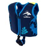 Konfidence Swim Jacket - Premium Swim Vest with Removeable Safety Strap for Kids (Ages 1.5-7yrs) | Adjustable Buoyancy | UKCA & CE Compliant | Swim School Approved (Maui, Large)