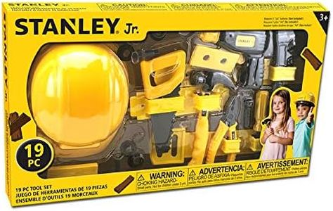 Red Tool Box Stanley Jr. - Mega Tool Set 19 Pieces, Yellow, One Size