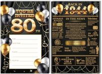 Yigaue Real Gold Foil 80th Birthday