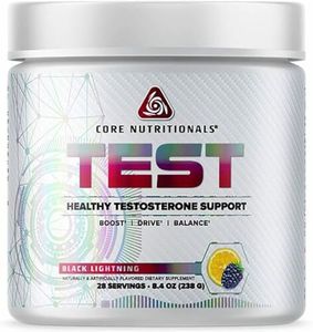 Core Nutritionals Test Black Lightning Flavoured Healthy Testosterone Support Powder 238 g