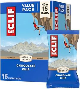 Clif Bar - Chocolate Chip - Made with Organic Oats - 10g Protein - Non-GMO - Plant Based - Energy Bars - 2.4 oz. (15 Pack)