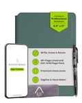 Rocketbook PRO 2.0 Reusable Digital Notebook - Smart Notepad A4 Green, Wirebound Note Book To Do List Pad, Dotted and Lined Paper with Frixion Erasable Pen and Wipe, Office Gadget with Rocketbook App