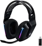 Logitech G733 LIGHTSPEED Wireless Gaming Headset with Suspension Headband, LIGHTSYNC RGB, Blue Voice Mic Techonolgy and PRO-G Audio drivers - Black