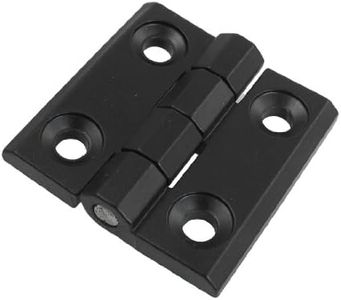 uxcell Reinforced Aluminum Door Bearing Hinge, 50mm x 50mm, Black