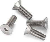 Bolt Dropper A2 Stainless Steel Hexagon Head Cap Screws - M8-25mm Thread Diameter DIN7991, High Tensile Strength, Countersunk Head Lag Screws 0.98 x 0.61 inches, Set of 50