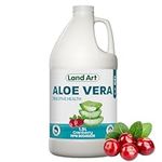 Pure Aloe Vera Drinkable Gel Cranberry Flavor 1.5L - for Heartburn Relief & Acid Reflux - Cold-Processed - from Organic Fresh Leaves - Made in Canada