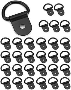 QWORK® 30 Pzs D Anello di Ancoraggio, Ganci Ancoraggio in Ferro per Sicurezza dei Carichi in Auto Camion Barche e Rimorchi