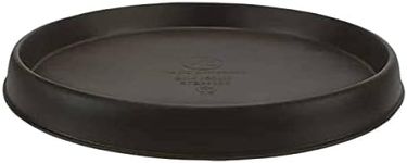 The HC Companies 24 Inch Terrazzo Saucer - Indoor Outdoor Plant Trays for Pots, Black