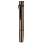 Hongdian M2 Black Forest Mini Fountain Pen, Extra Fine Soft Nib & Sleek Shape Aluminium Short Pocket Travel Pen (Caramel Brown)