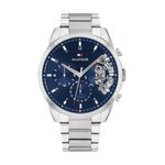 Tommy Hilfiger Analogue Multifunction Quartz Watch for Men with Silver Stainless Steel Bracelet - 1710448