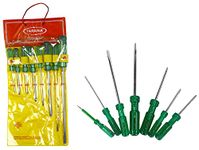 Taparia 1014 Blister Packaging Screw Driver Kit (7-Pieces) & TAPARIA 1013 Hanging Pouch Screw Driver Kit (Set of 8), green & chrome, 8 screw driver 713, 922, 725, 828, 912, 712, 937, p5 861 75