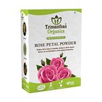 Trimanthan Organics Rose Petal Powder For Face (100 GM) | Skin Care | Helps Reduce Dandruff, Promotes Hair Growth & Skin Elasticity, Hydrates Scalp & Skin - 100% Pure & Natural