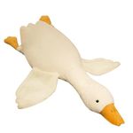 90CM Huge Goose Plush Toys,Big Duck Doll for Room Decoration,Soft Goose Stuffed Animal Swan Plushie Sleeping Pillow Cushion Fun Swan Filled Animal Sofa Bedside Pillow for Home Decoration Kids Gift St