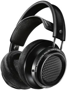 Philips Fidelio X2 Casque Over Ear Haute résolution, Filaire, Acoustique Ouvert, avec Drivers LMC en néodyme de 50 mm, Coussinets en Mousse à mémoire de Forme Velours Deluxe - Noir