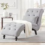 DIFUY Tufted Soft Chaise Lounge Ind