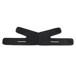Reusable V Line Mask Chin Up Patch, Double Chin Reducer, Chin Mask V Up Contour Tightening Firming Face Lift Tape Neck Bandage, V-Line Lifting Patches V Shaped Slimming Face Mask (Black)