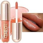 Tinted Lip Balm,Plumping Lip Gloss,Lip Stain Tint,Waterproof Long Lasting Lipstick,Ginger Lip Plumper lip gloss for Makeup Sexy Plump Lip Clear Lip Gloss Liquid Blush (#03)