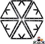 TIHOOD 6PCS Magic Ball Rack Holder Sheet Billiards Triangle Cue Accessories for magic ball rack 8, 9, and 10 ball combo pack and Snooker