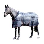 Masta 200g Fill ProtechMasta Medium Weight Stable Rug for Horses - (FIR) Therapy Technology Far Infrared Rays Lining - Ceramic Infused Fabric - Ideal for Colder Weather / Black Colour - Size 6FT9