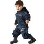 Regatta Unisex Kids Puddle IV Waterproof Puddle Suit - Navy - 2-3 Years