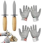 6pcs Oyster Shucking Knife Gloves S
