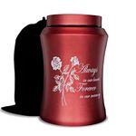 Large Cremation Urns for Adult Human Ashes, Up to 220 lbs Decorative Urn for Female Male Ashes with Velvet Bag