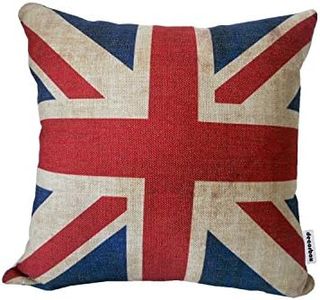 The Union Jack British Flag Cotton Linen Square Decorative Throw Pillow Case Cushion Cover 46cm X18 "